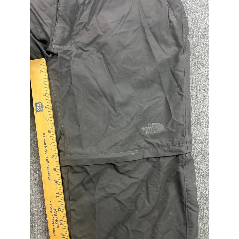 The North Face Convertible Pants Mens 38 Short Gray Ripstop Hiking Cargo